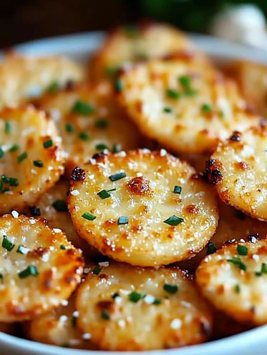 Garlic bread ritz bits.