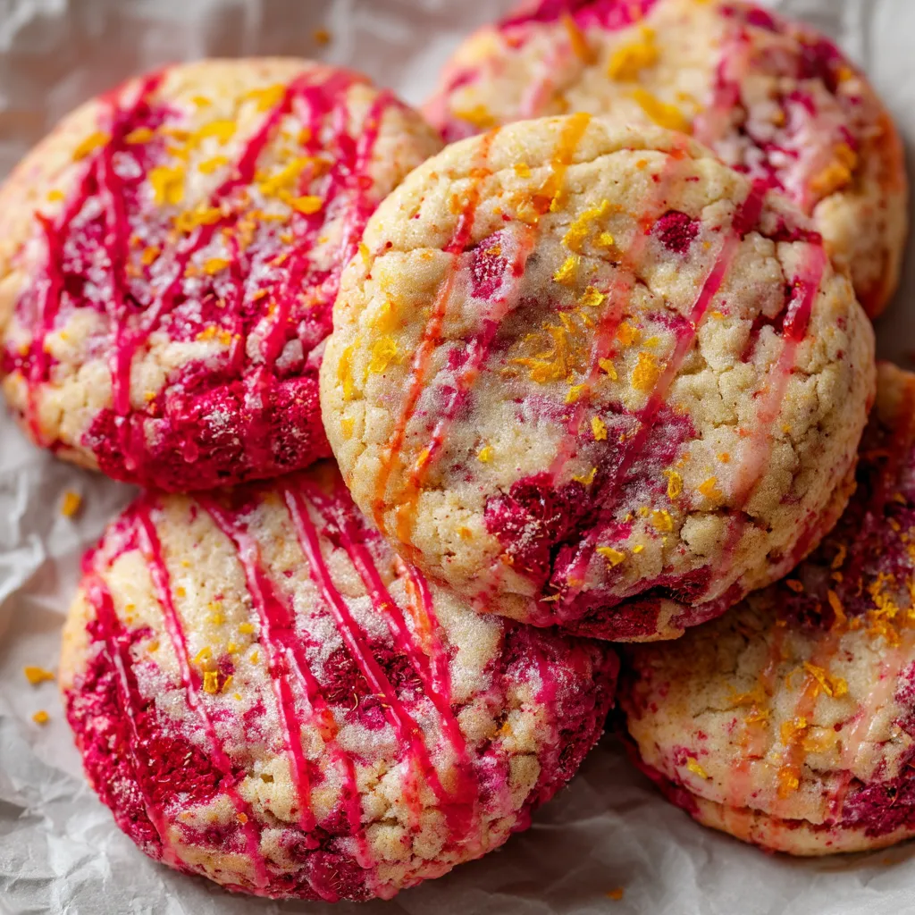 Lemon Raspberry Cookies.