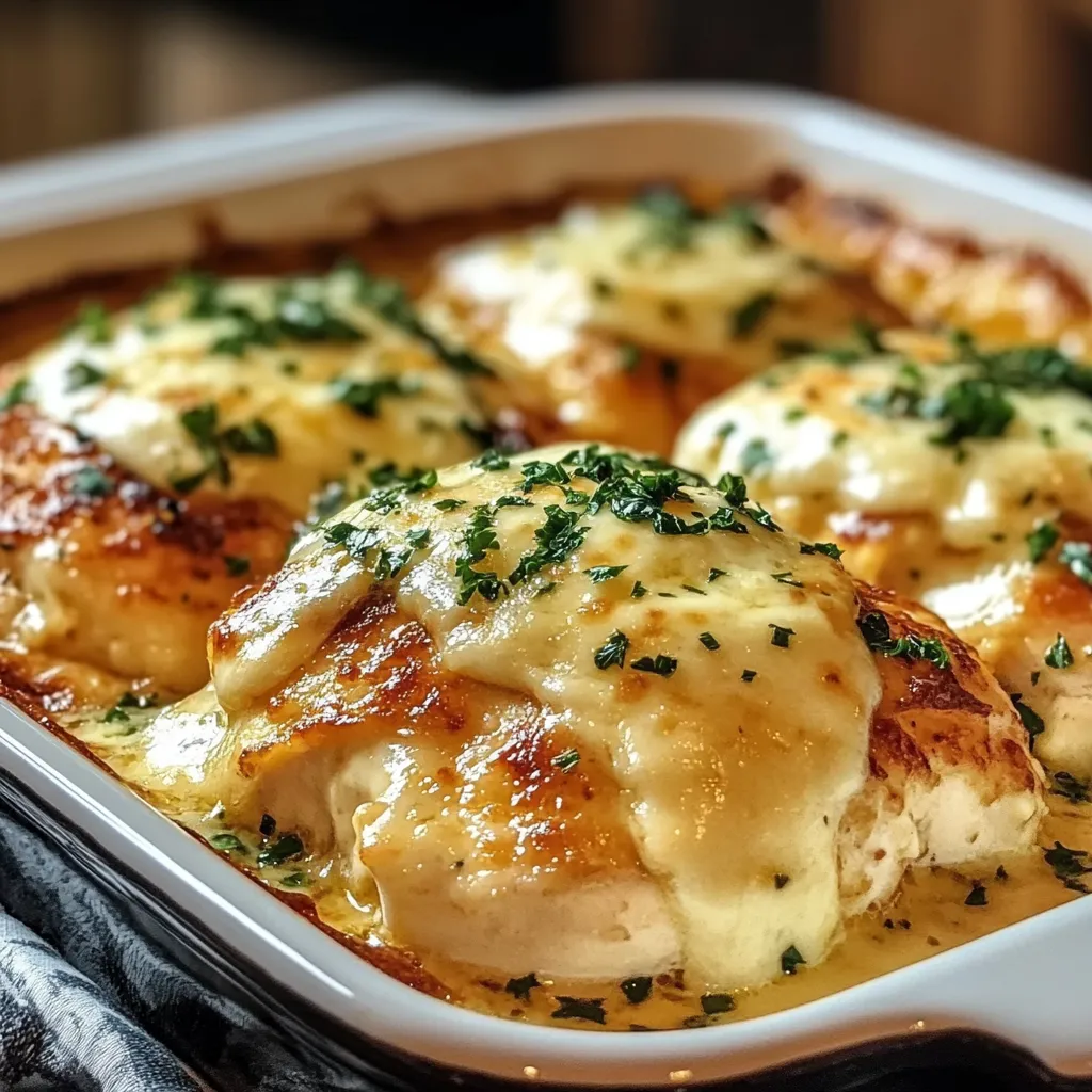A dish of baked cream cheese chicken.