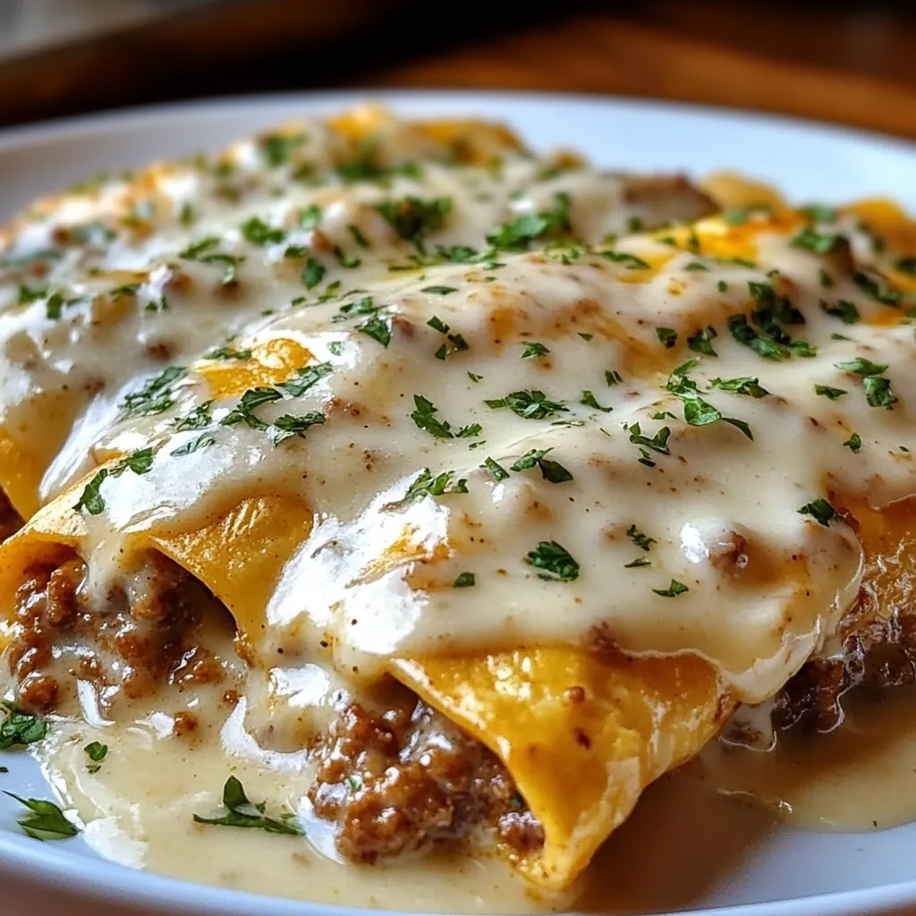 Savory Southern Enchiladas with Sausage Gravy