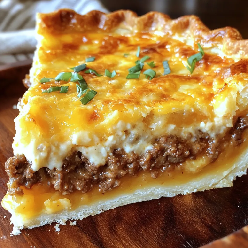 Golden-Baked Cheeseburger Pie