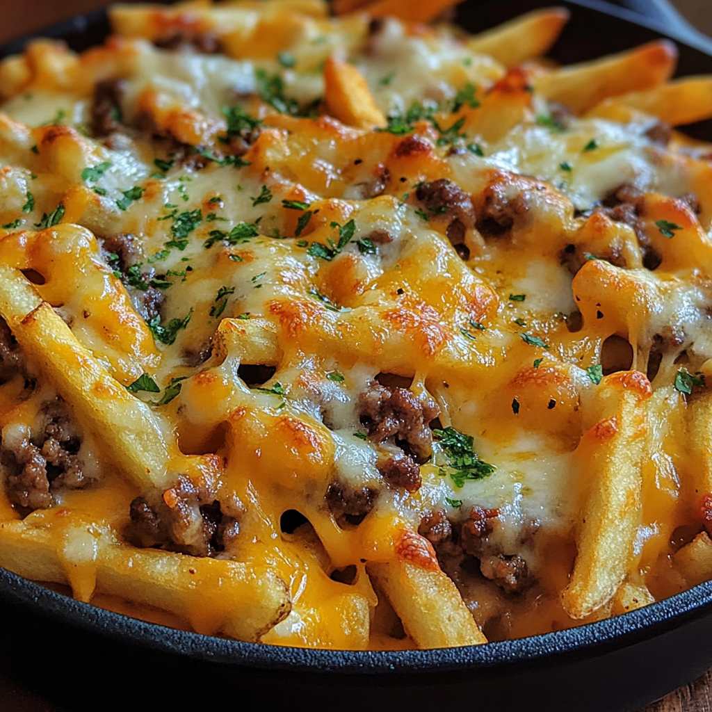 Cheeseburger Fry Bake Loaded