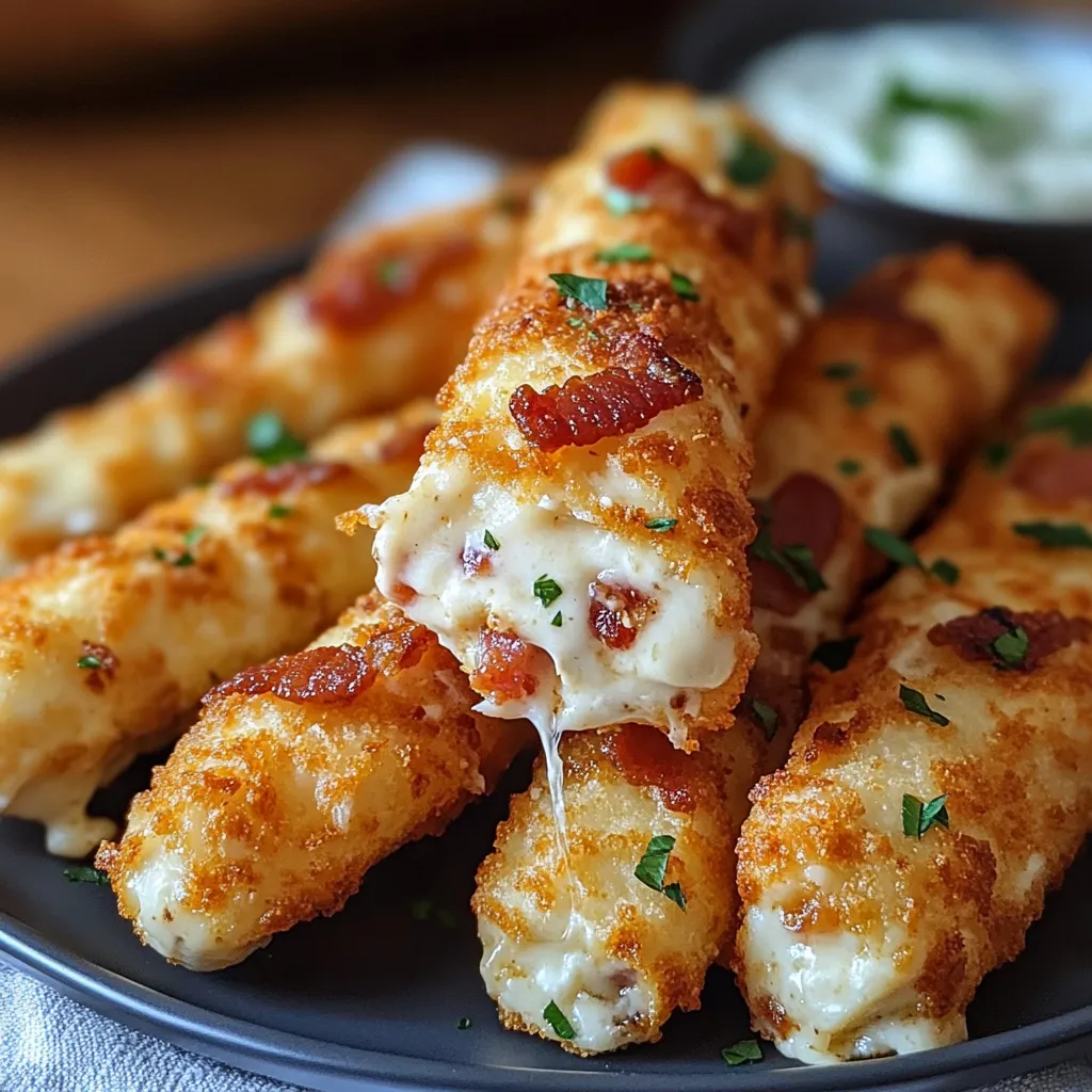 Cheesy Chicken Bacon Sticks