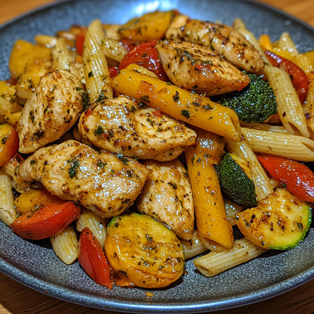 Chicken Lime Penne with Veggies