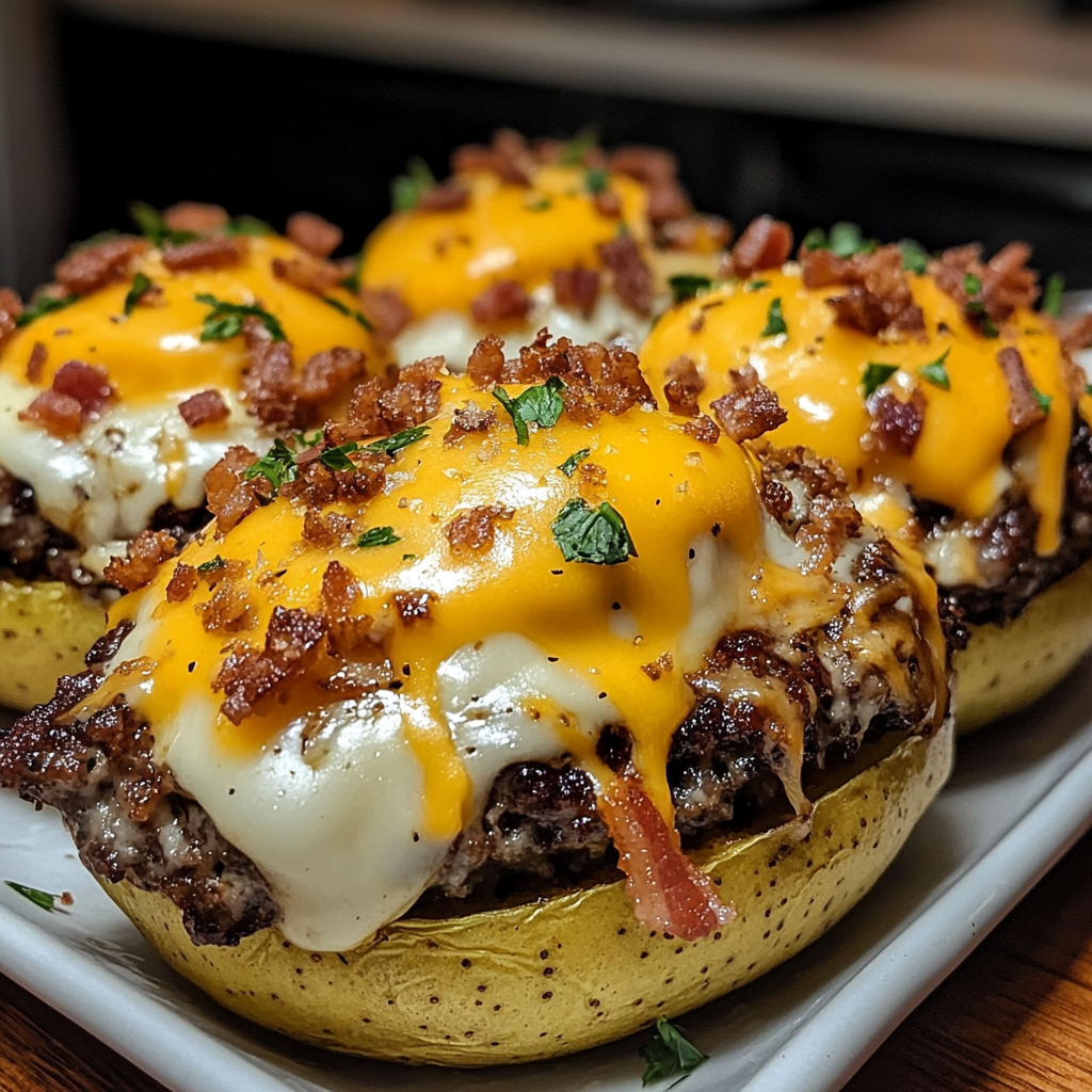 Turkey Bacon and Cheddar Loaded Tater Tots