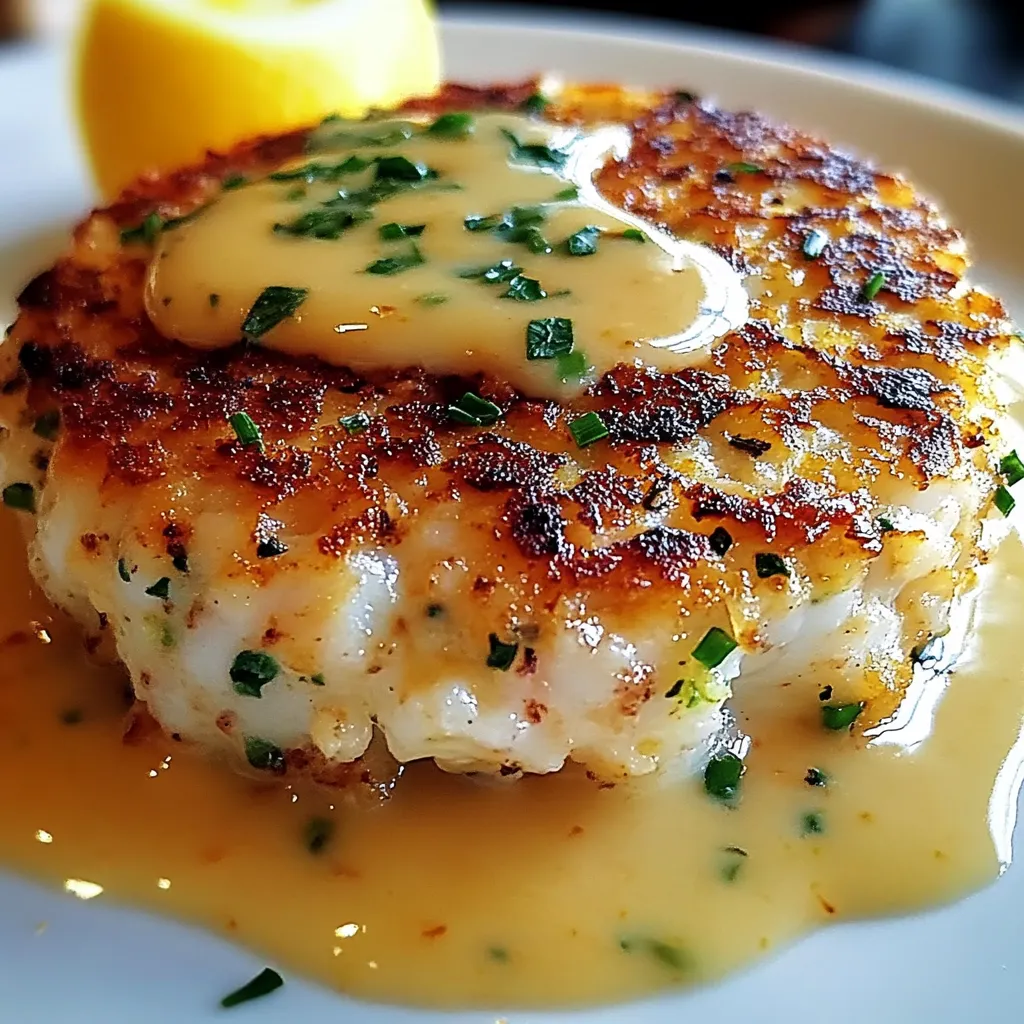 Tangy Lemon Butter Crab Cakes
