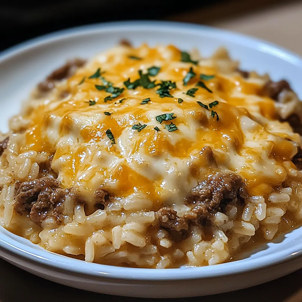 One-Pan Garlic Butter Beef and Rice