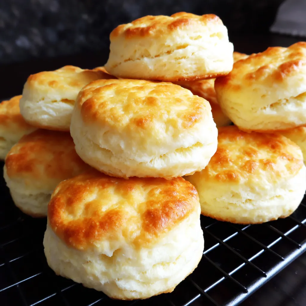 Golden, Fluffy Biscuits with Only Two Ingredients