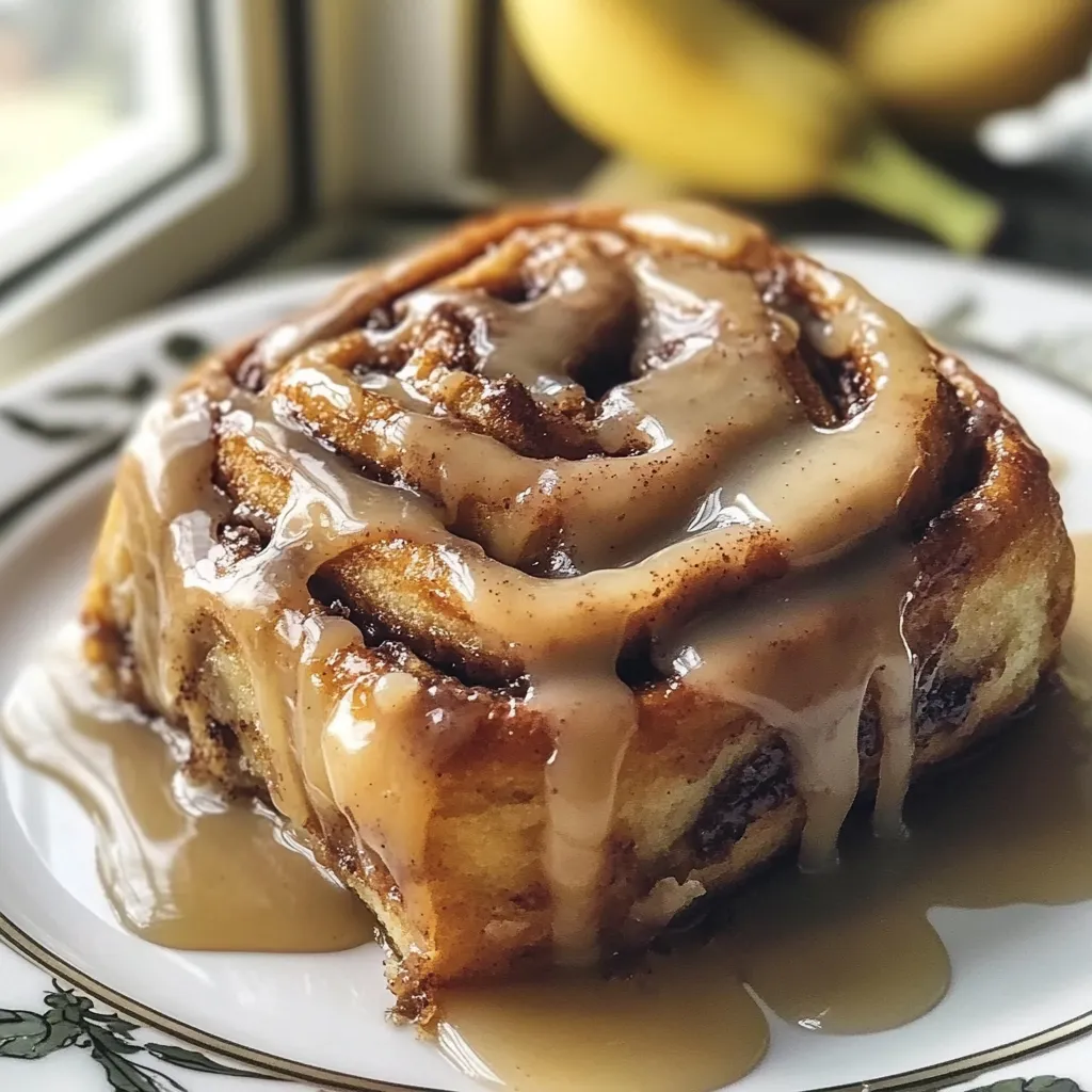 Soft Banana Cinnamon Rolls