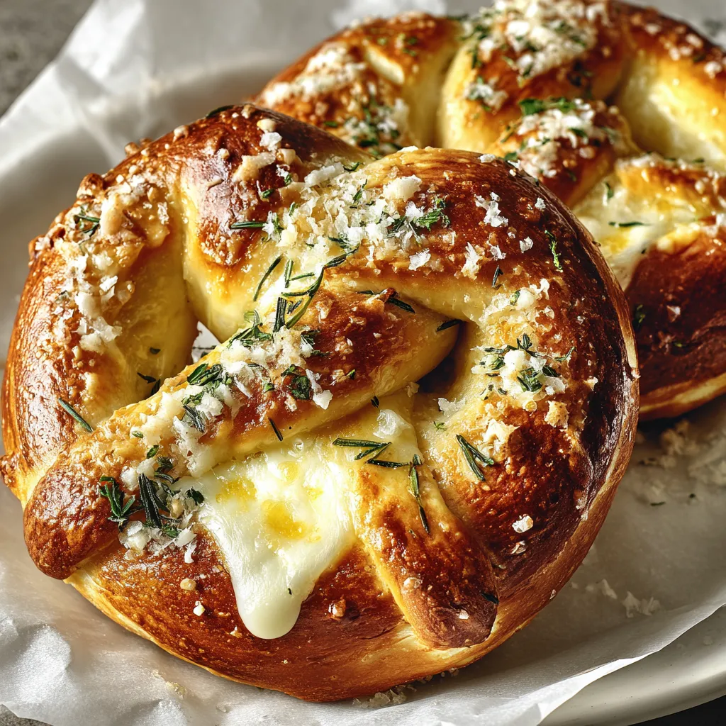 Cheesy Mozzarella-Filled Pretzels