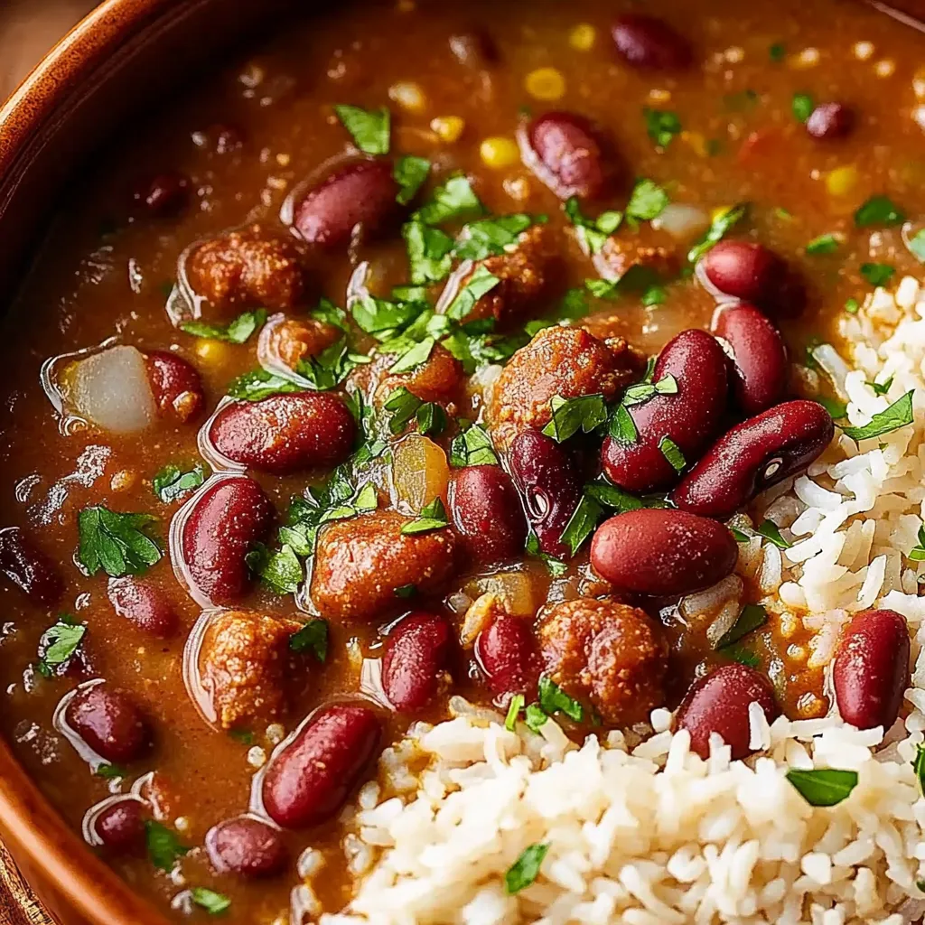 Delicious Bowl of Beans and Rice