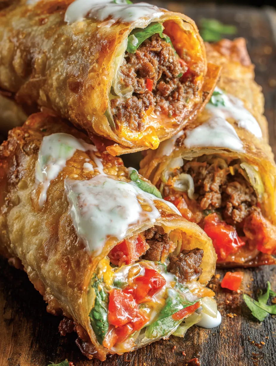 Crispy Nacho Egg Rolls