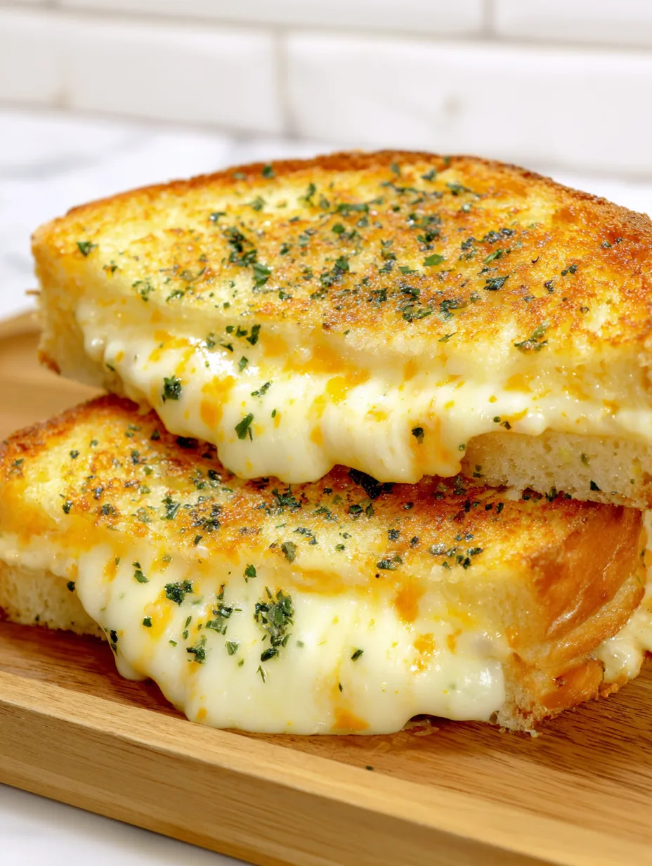 Cheesy Grilled Garlic Sandwich