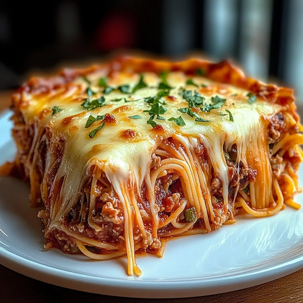 Cheesy Spaghetti Bake