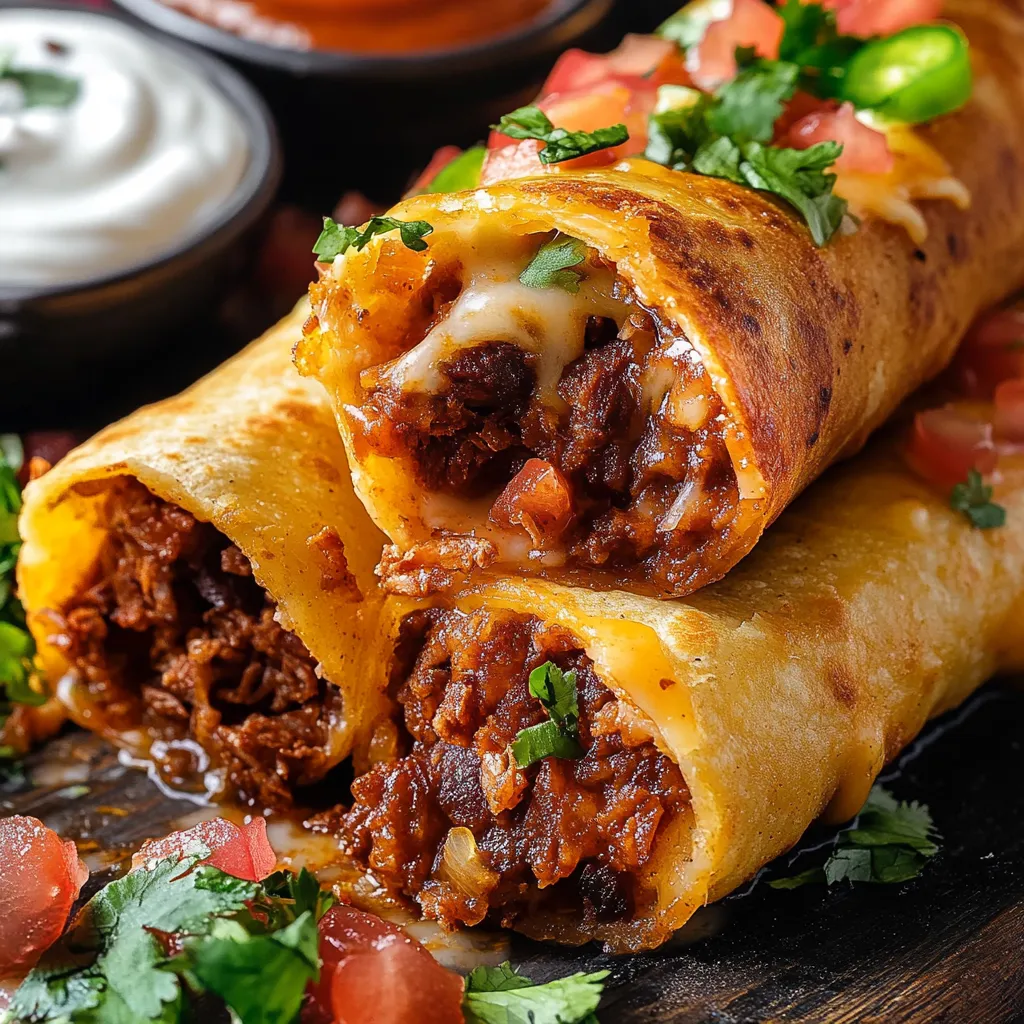 Crispy Beef Taquitos