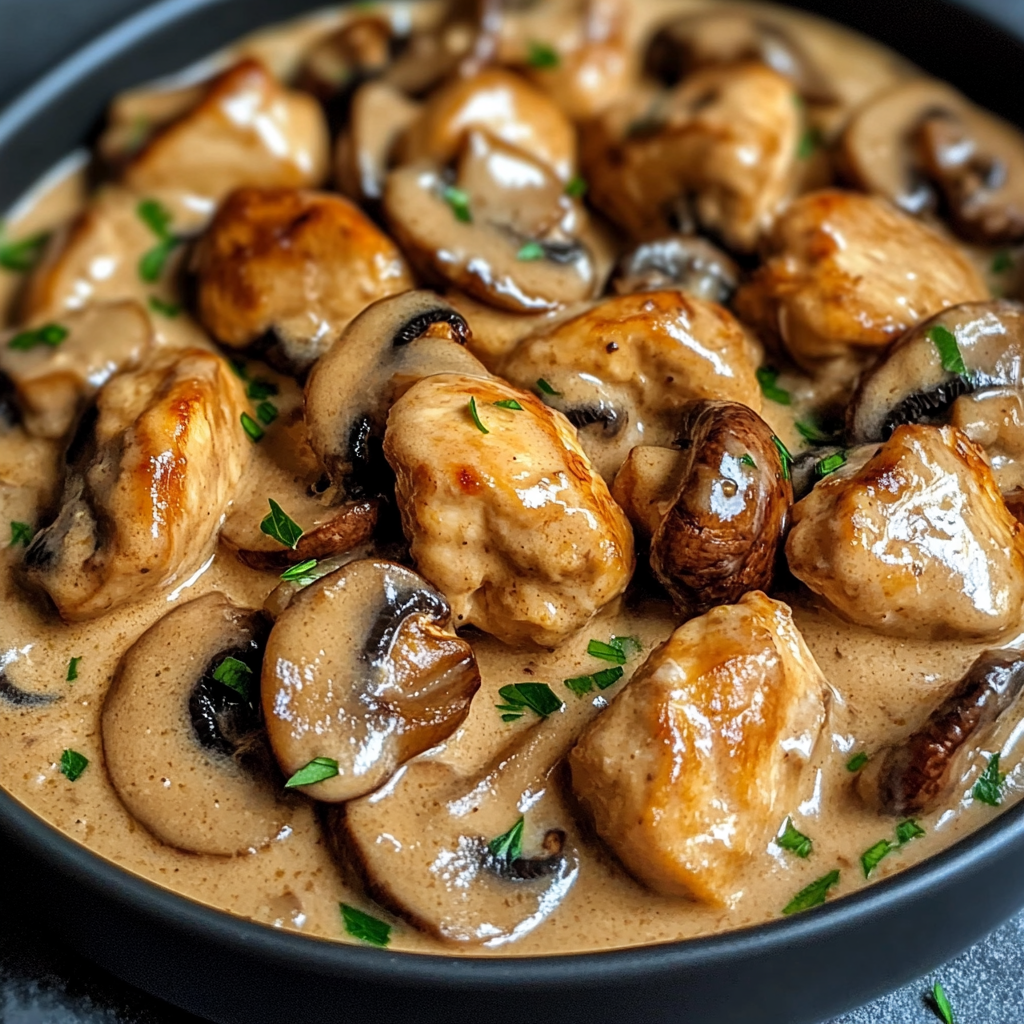 Garlic Mushroom Chicken Delight