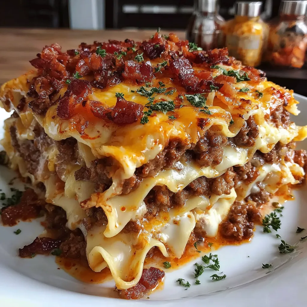 Parmesan Garlic Bacon Cheeseburger