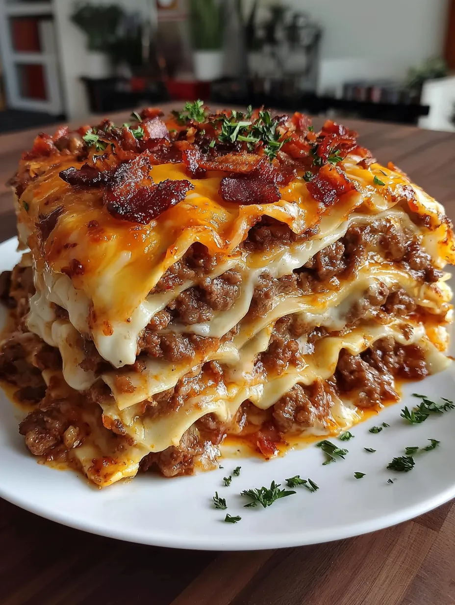 Parmesan Garlic Bacon Cheeseburger