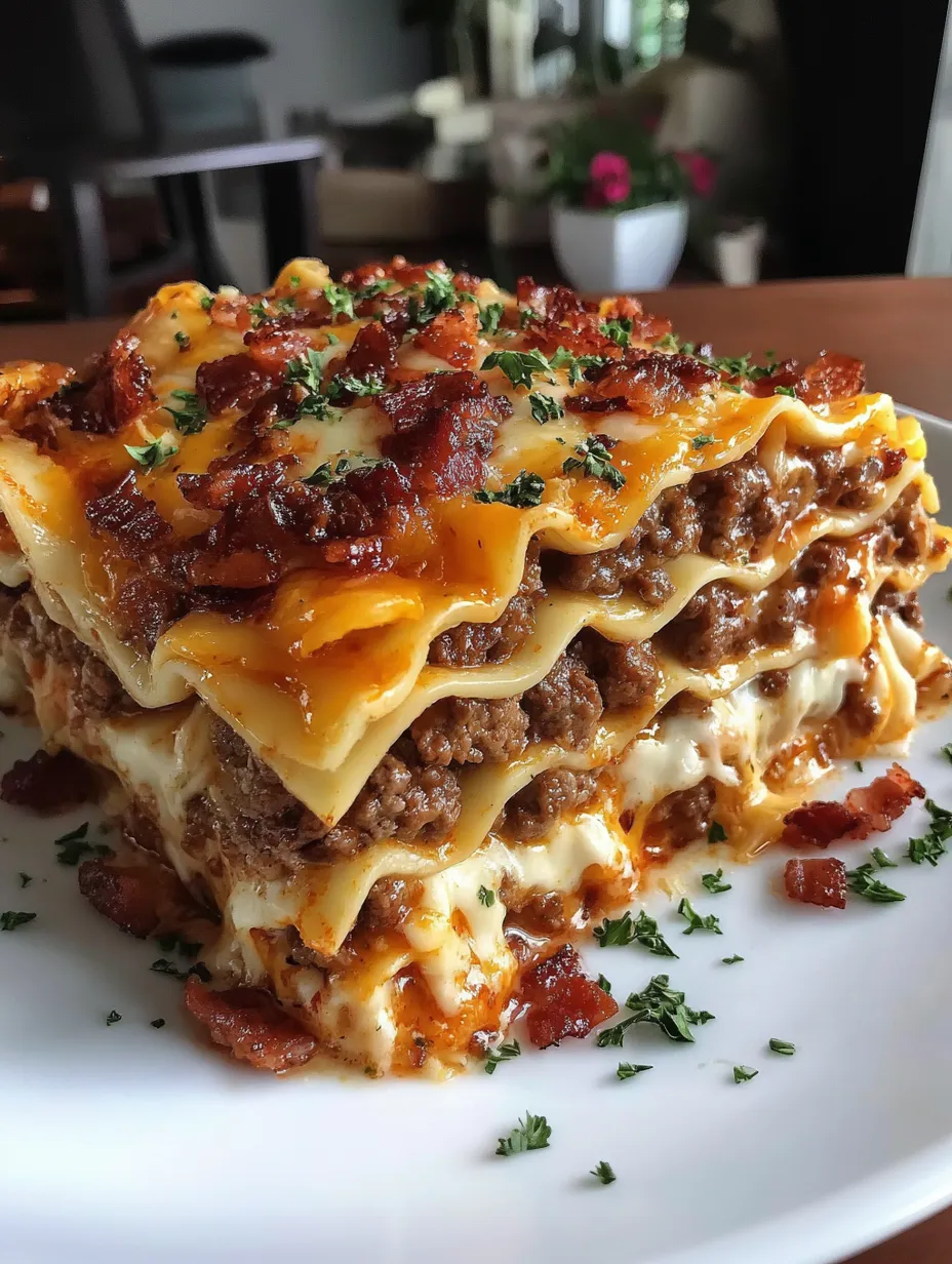 Parmesan Garlic Bacon Cheeseburger