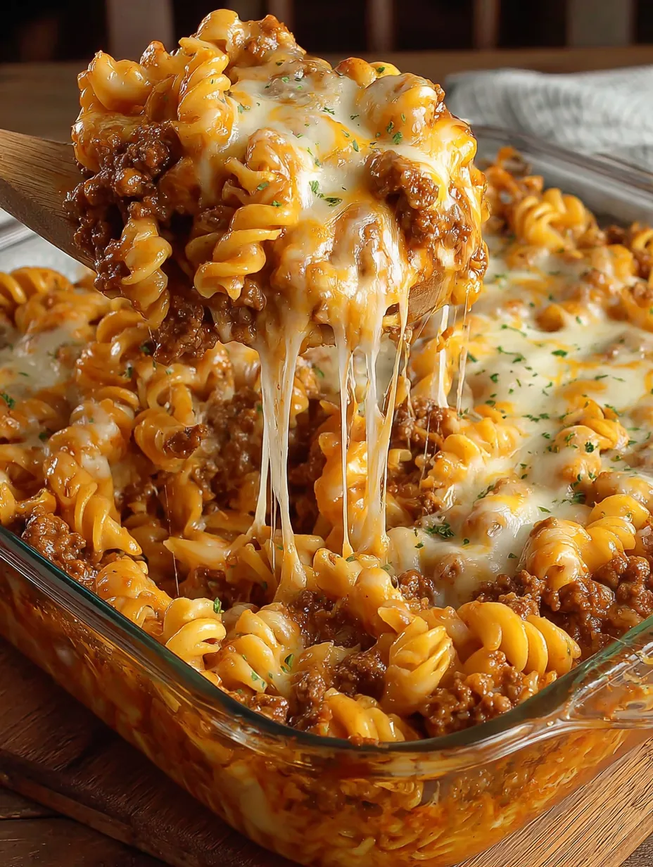 Cheesy Hamburger Casserole Tast