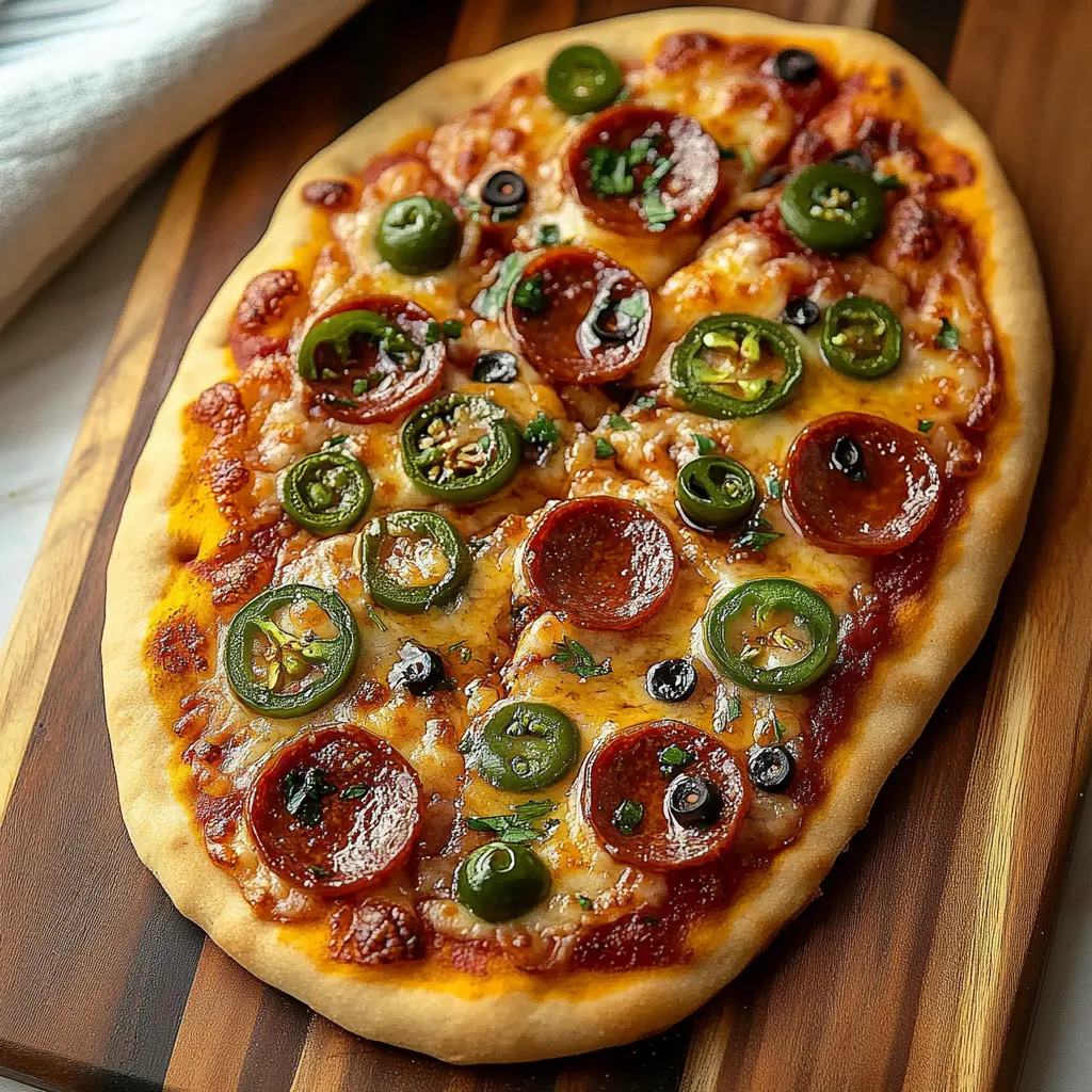 Spicy Honey Flatbread Pizza