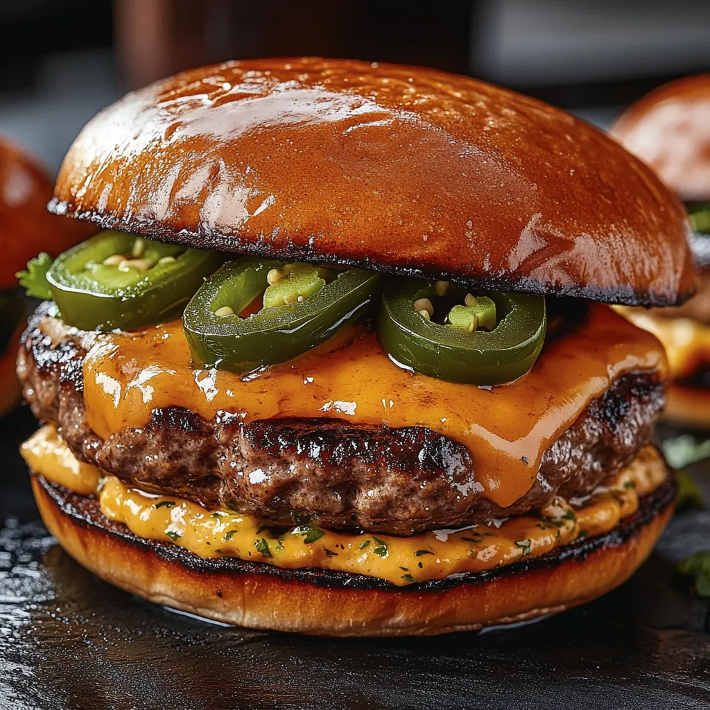 Jalapeño-Onion Smash Burgers