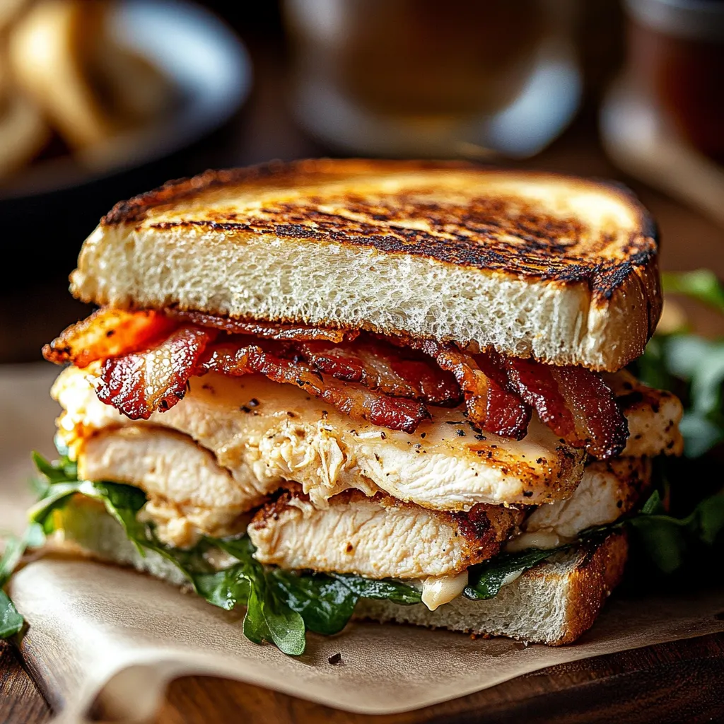 Chicken Ranch Melt with Bacon
