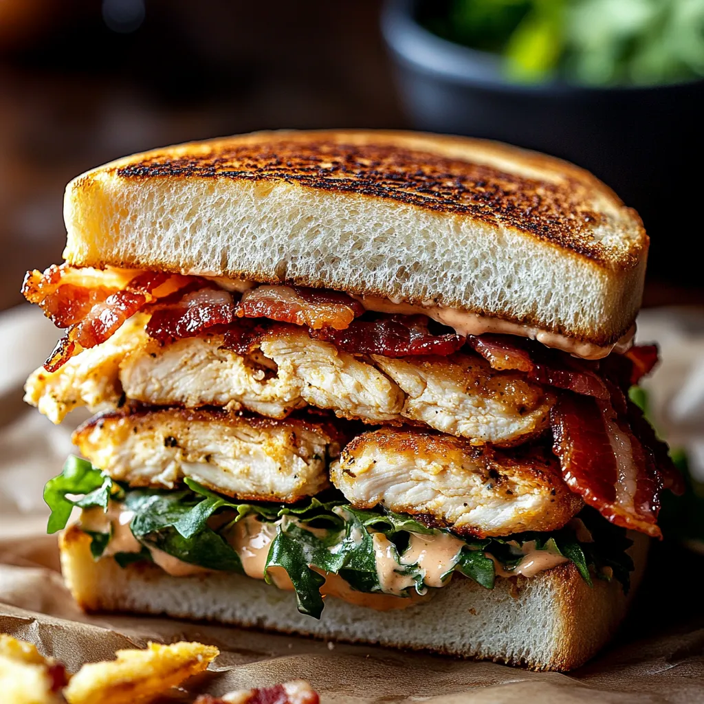 Bacon Ranch Chicken Melt