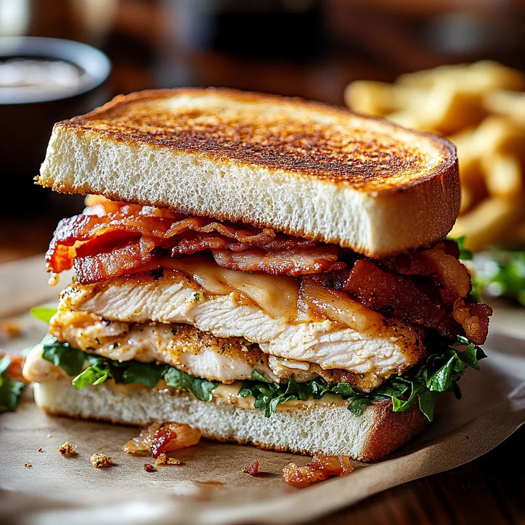 Bacon Ranch Chicken Melt