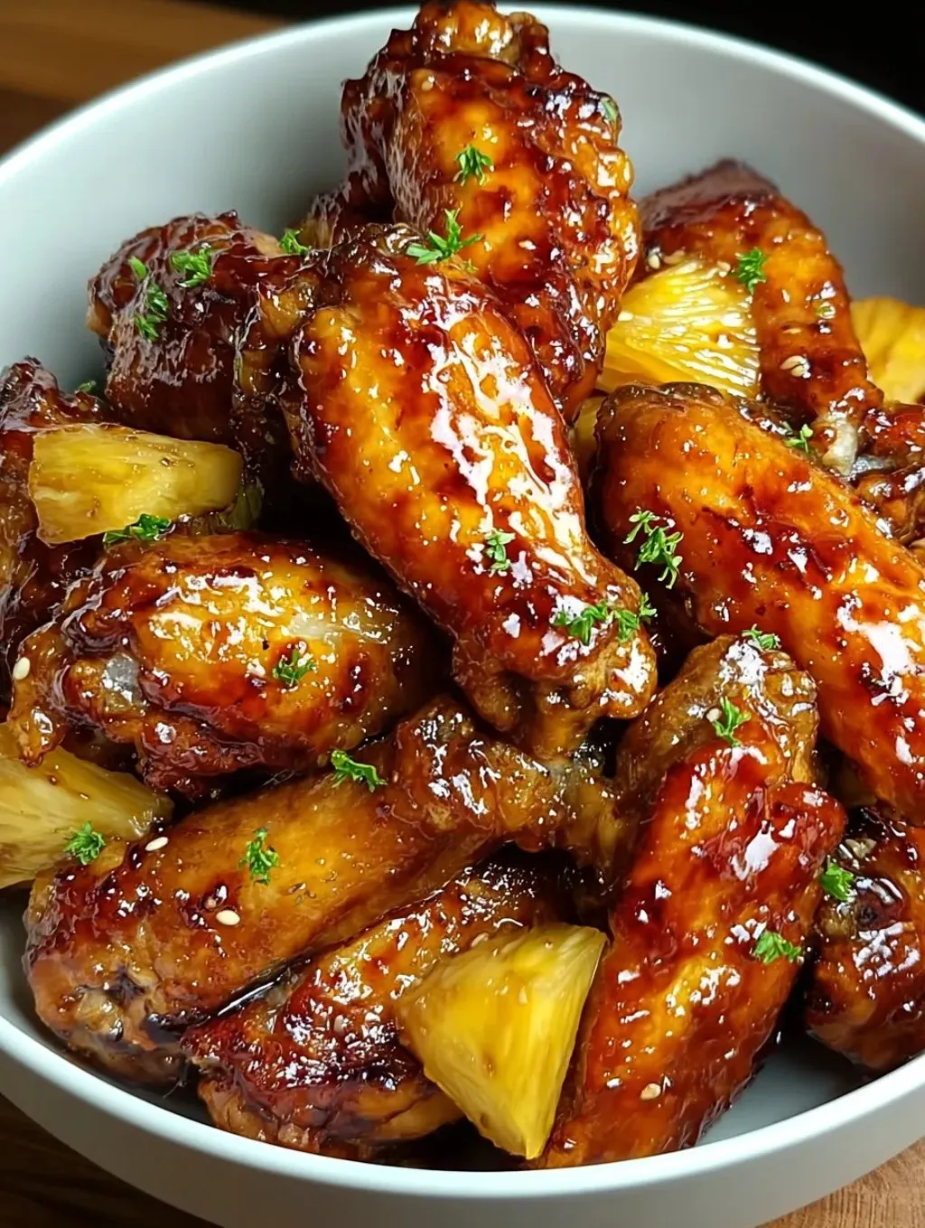 Brown Sugar Pineapple Wings