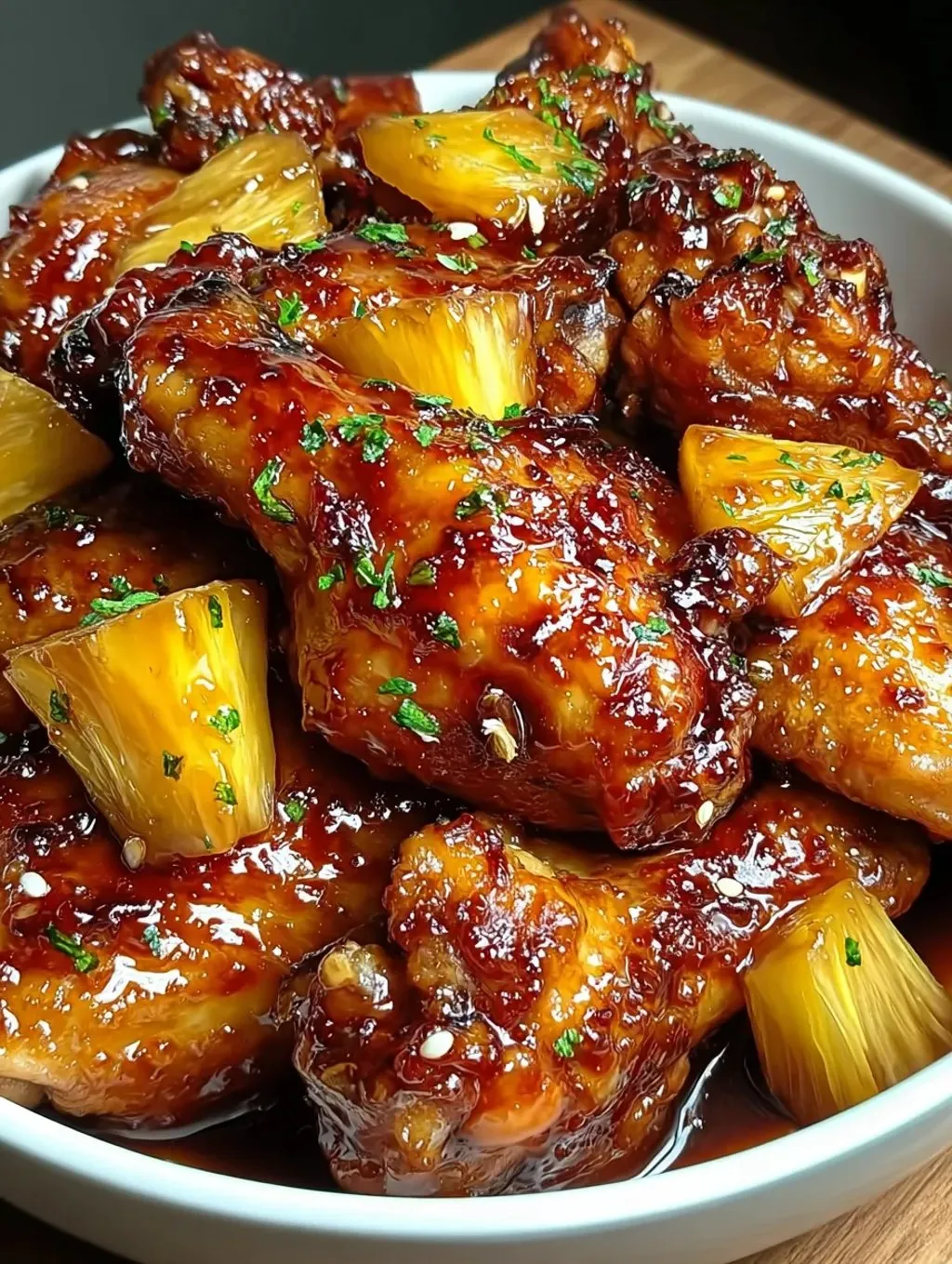 Brown Sugar Pineapple Wings