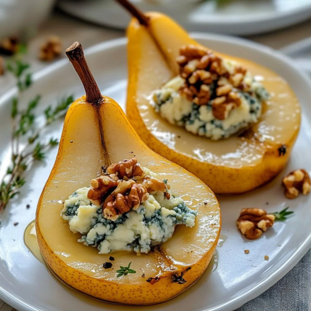 Blue Cheese Stuffed Pears