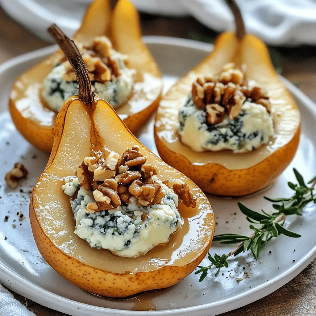 Blue Cheese Stuffed Pears