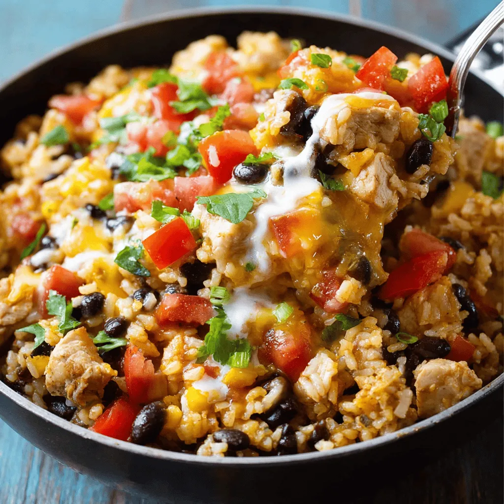 A bowl of food with a spoon in it.