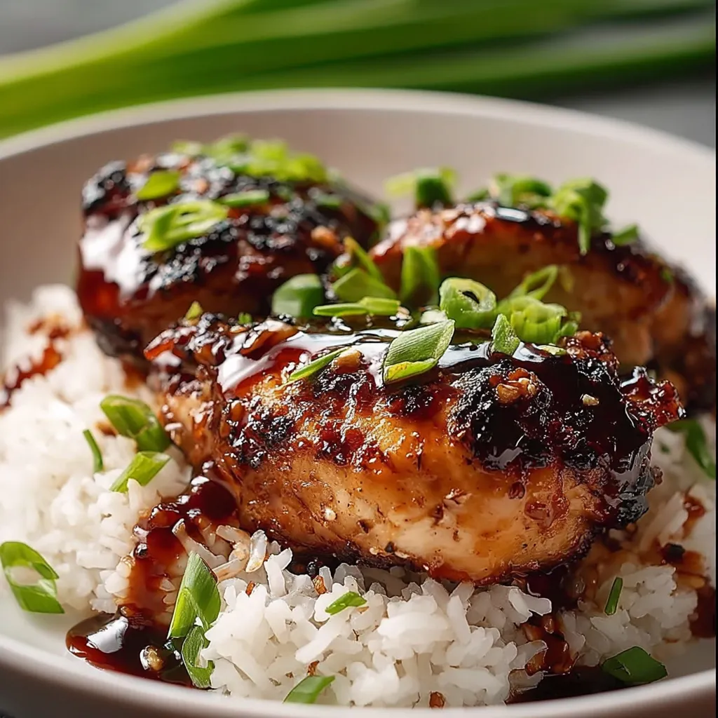 A plate of chicken with pineapple and rice.