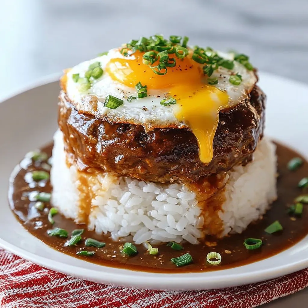 Loco Moco Hawaiian Lunch