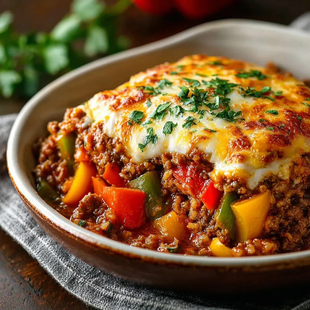 Beef and Pepper Bake