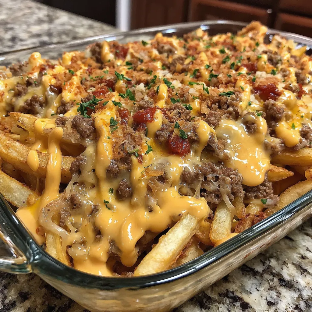 Cheeseburger French Fry Casserole