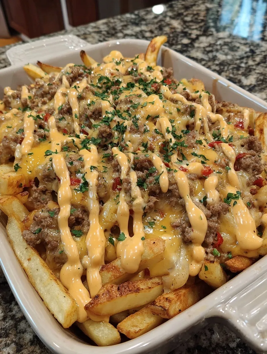 Cheeseburger French Fry Casserole