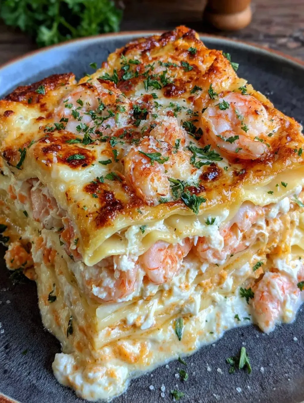 Seafood Lasagna Shrimp Crab