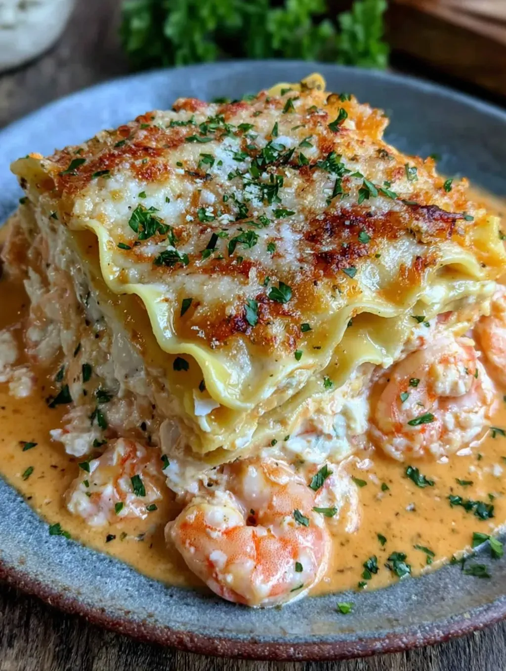 Seafood Lasagna Shrimp Crab