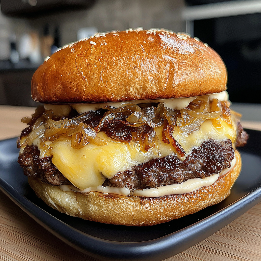 Smash Burger with Turkey Baconnaise Sauce