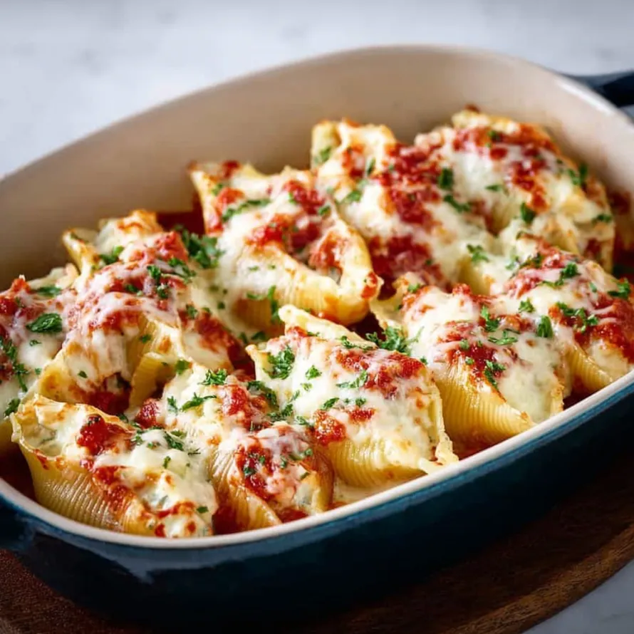 A bowl of pasta with cheese and tomato sauce.
