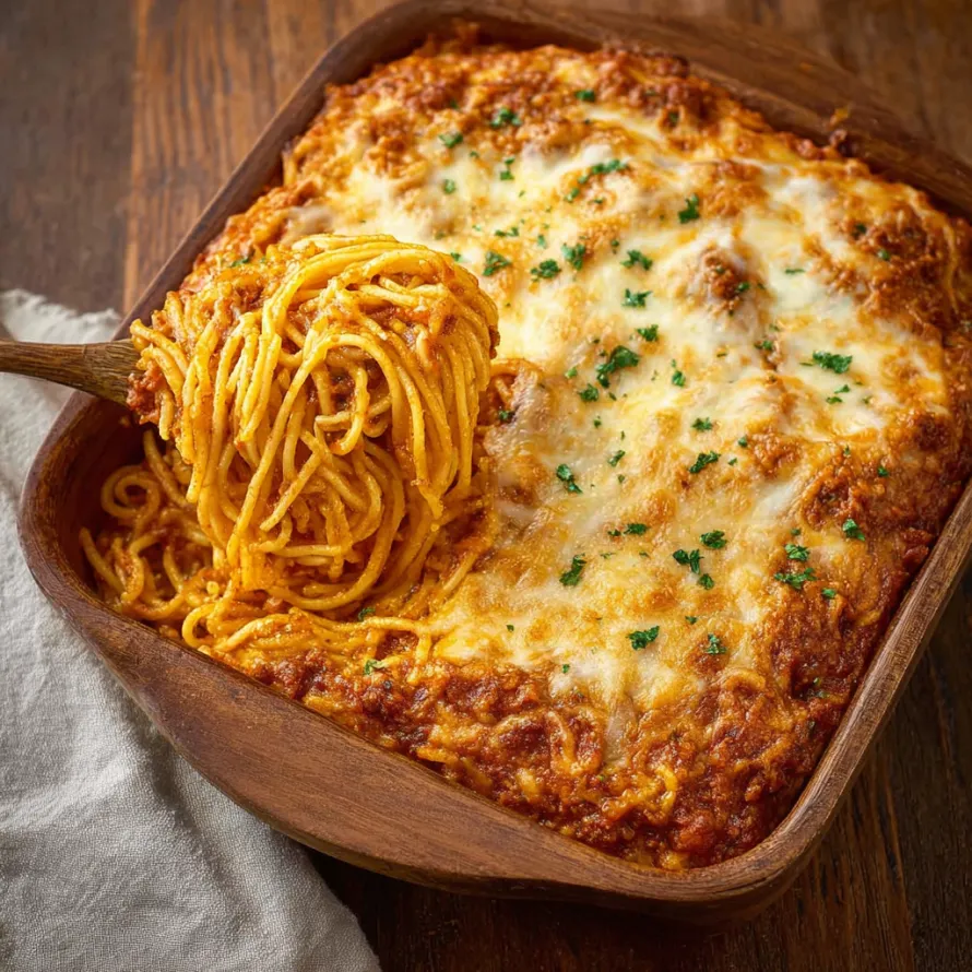 A plate of spaghetti with cheese on top.