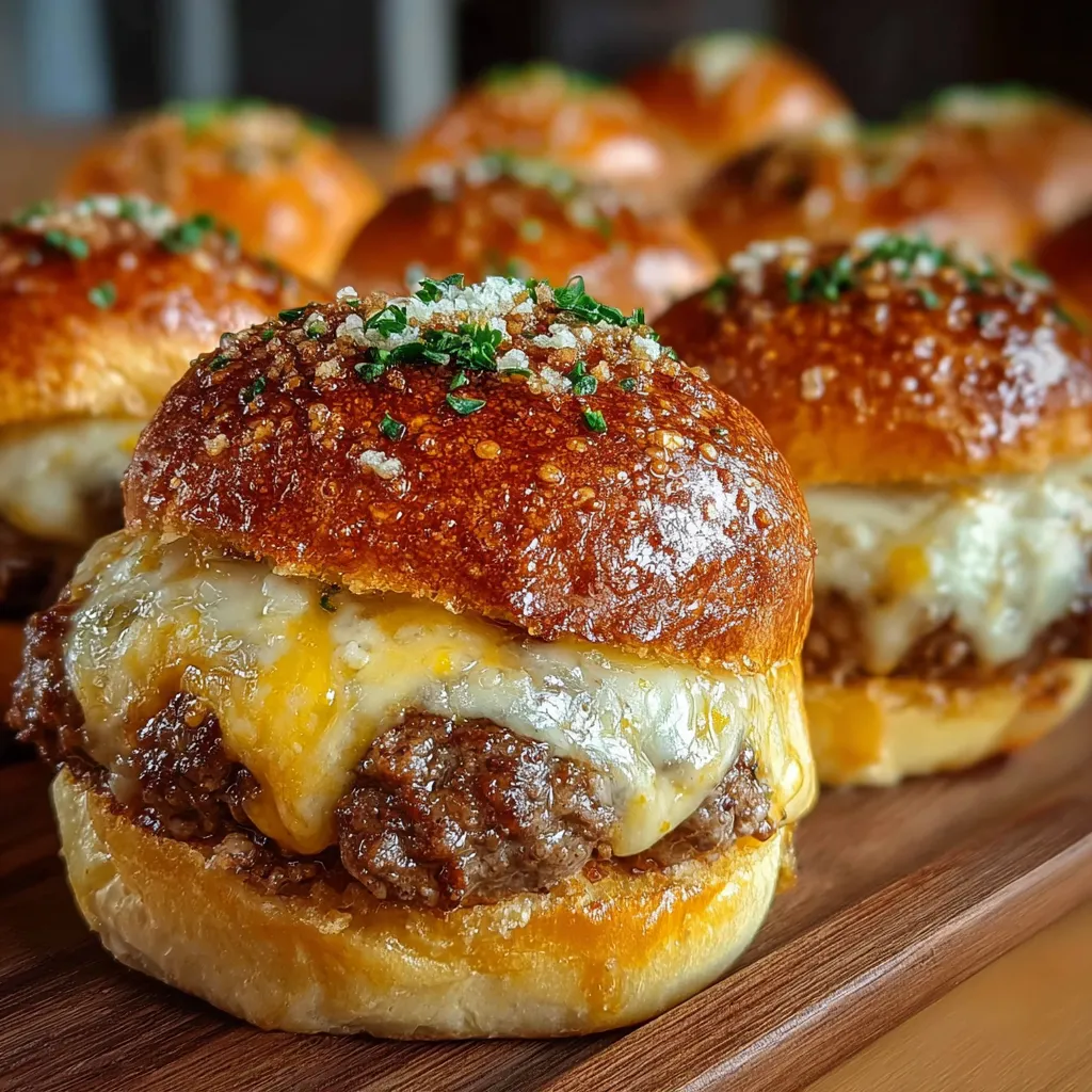 Garlic Parmesan Cheeseburger Bombs.