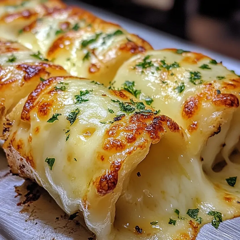 A cheesy garlic butter rollup.