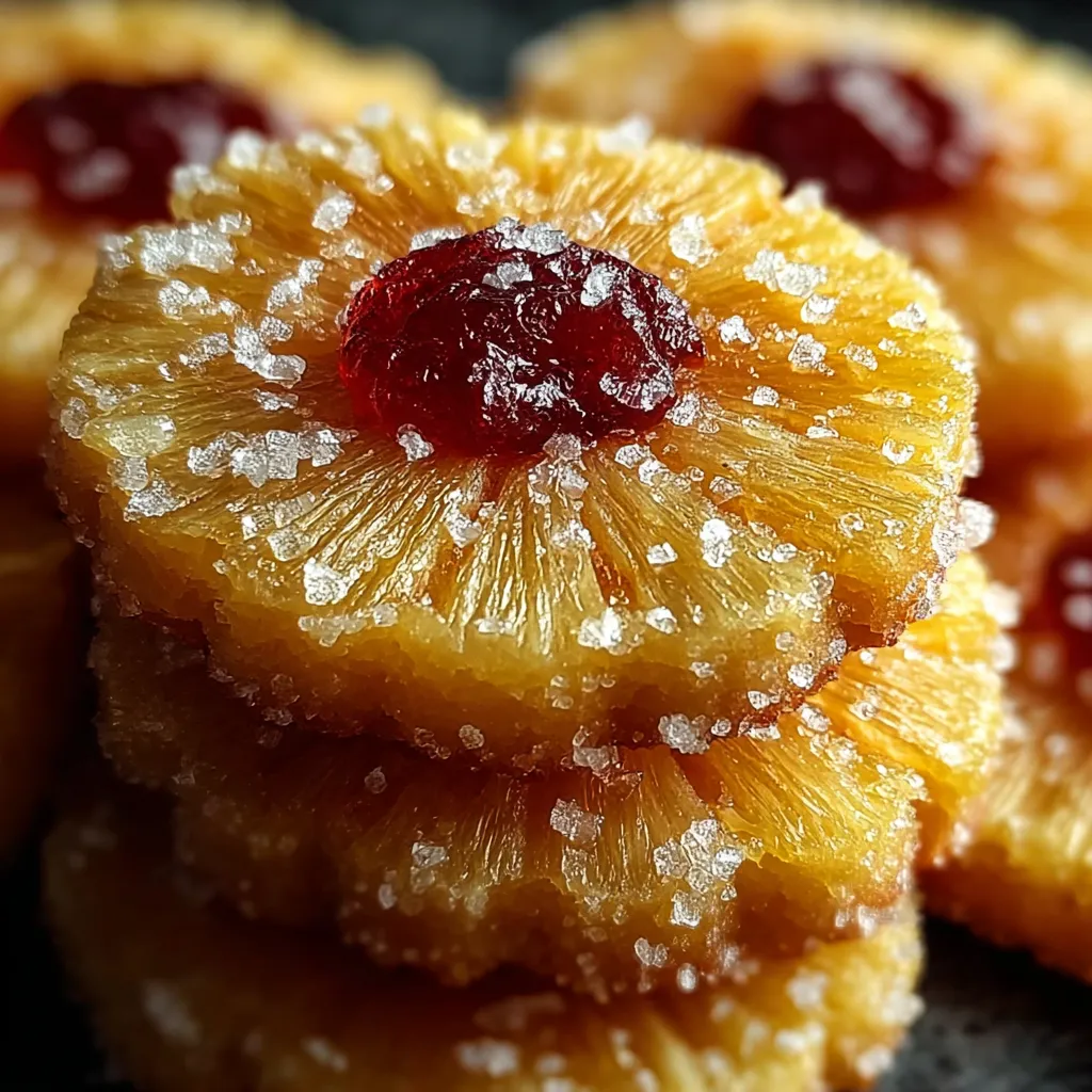 Pineapple upside down sugar cookies.