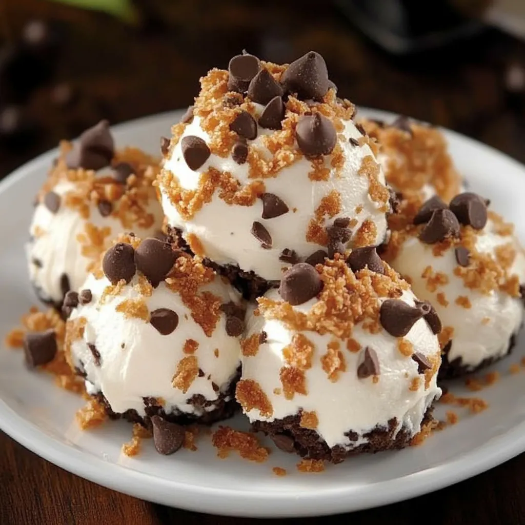 A plate of Canadian No-Bake Moose Farts Cookie Balls.