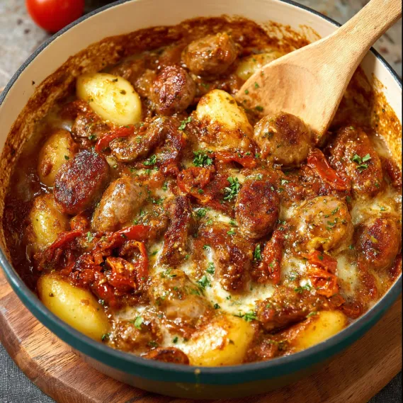 A bowl of chicken kyiv with potatoes and tomatoes.