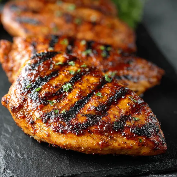 Grilled BBQ Chicken Breast.